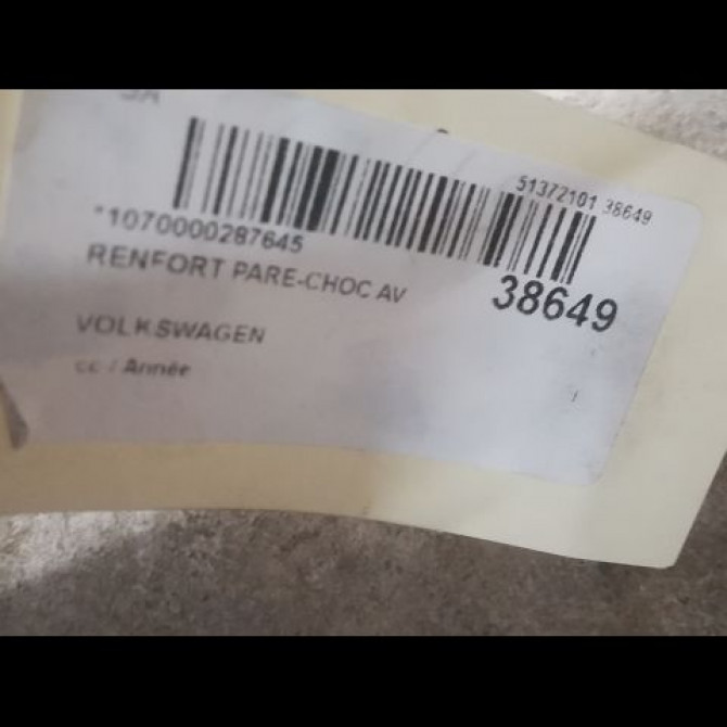 Renfort pare-choc avant occasion VOLKSWAGEN TRANSPORTER V 2