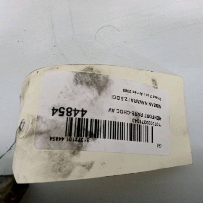 Renfort pare-choc avant occasion NISSAN NAVARA I Phase 1 08-2005->12-2010 2