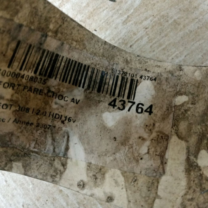 Renfort pare-choc avant occasion PEUGEOT 308 I Phase 1 09-2007->03-2011 2.0 HDI 16v 136ch 2