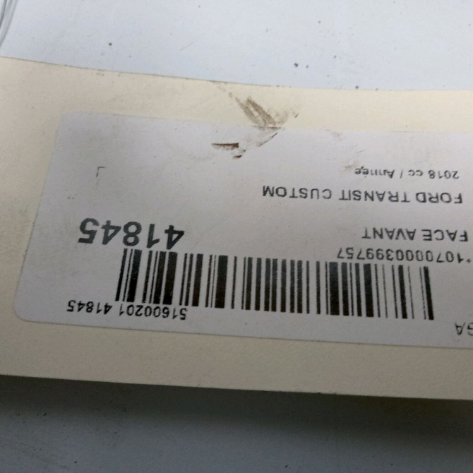 Face avant occasion FORD TRANSIT CUSTOM Phase 2 01-2018->... 2369470 2