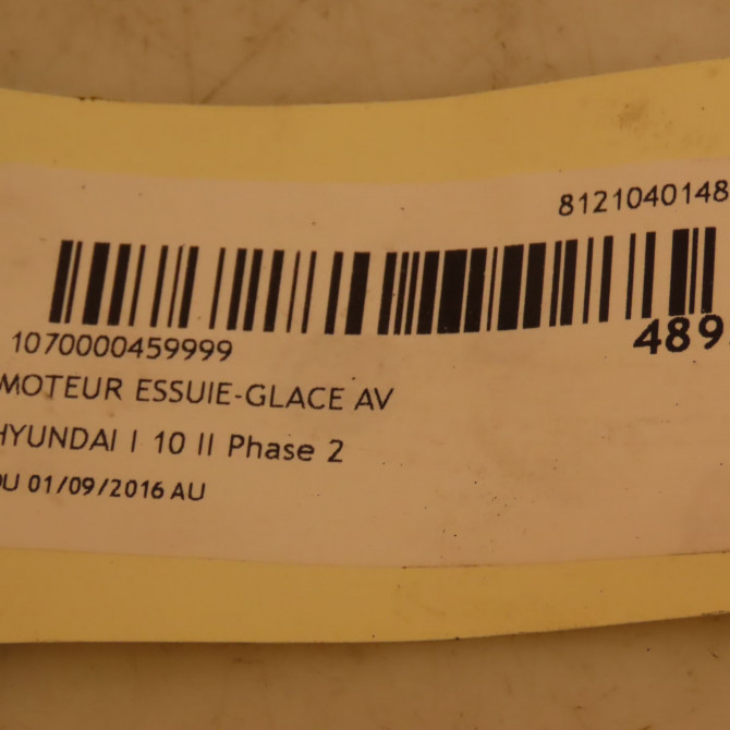 Moteur essuie-glace avant occasion HYUNDAI I 10 II Phase 2 09-2016->... 98110G2000 4