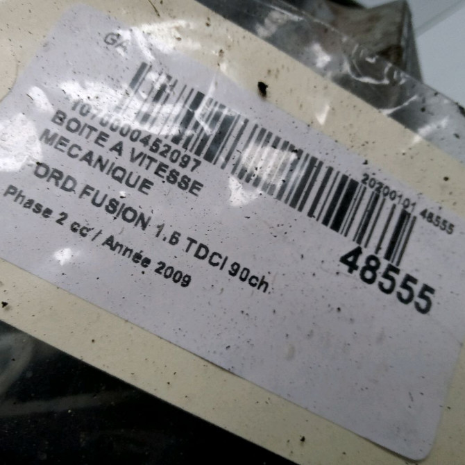 Boîte à vitesse mecanique occasion FORD FUSION Phase 2 10-2005->09-2011 1.6 TDCI 90ch 1763778 4