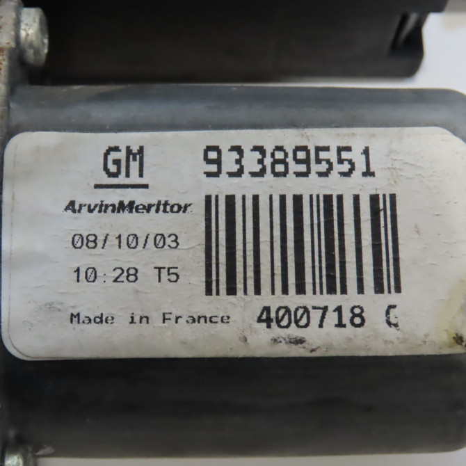 Mecanisme+moteur leve-glace avg occasion OPEL MERIVA I Phase 1 04-2003->12-2005 1.3 CDTI 70ch 93186830 4
