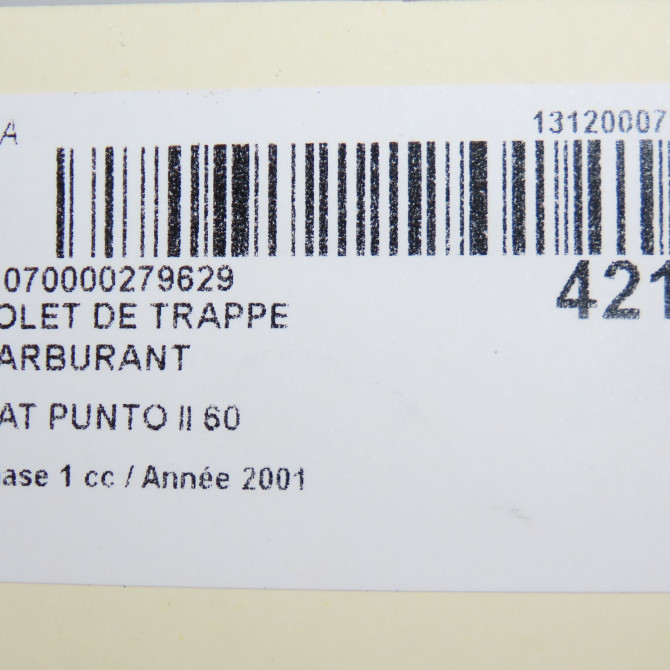 Volet de trappe carburant occasion FIAT PUNTO II Phase 1 10-1999->05-2003 60 46530035 4