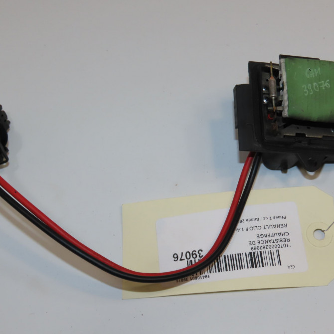 Resistance de chauffage occasion RENAULT CLIO II Phase 2 06-2001->07-2006 1.4i 16v 7701067033 2