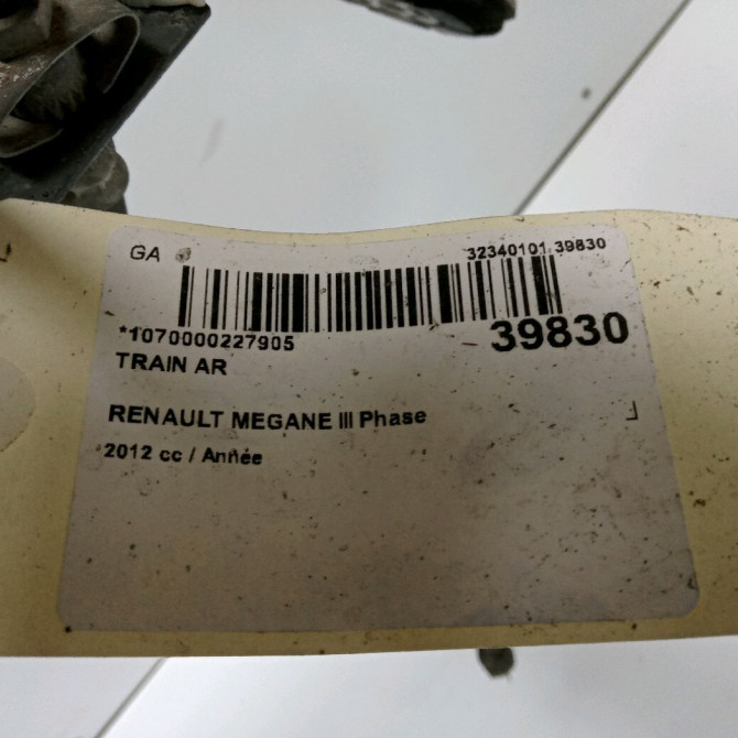 Train arrière occasion RENAULT MEGANE III Phase 1 11-2008->01-2012 555019103R 3