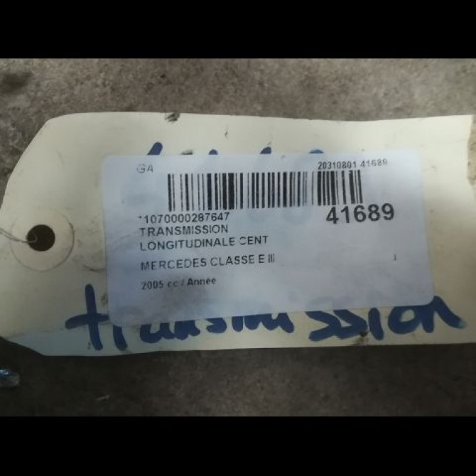 Transmission longitudinale cent occasion MERCEDES CLASSE E III Phase 1 03-2002->06-2006 E280CDi FAP 177ch 2