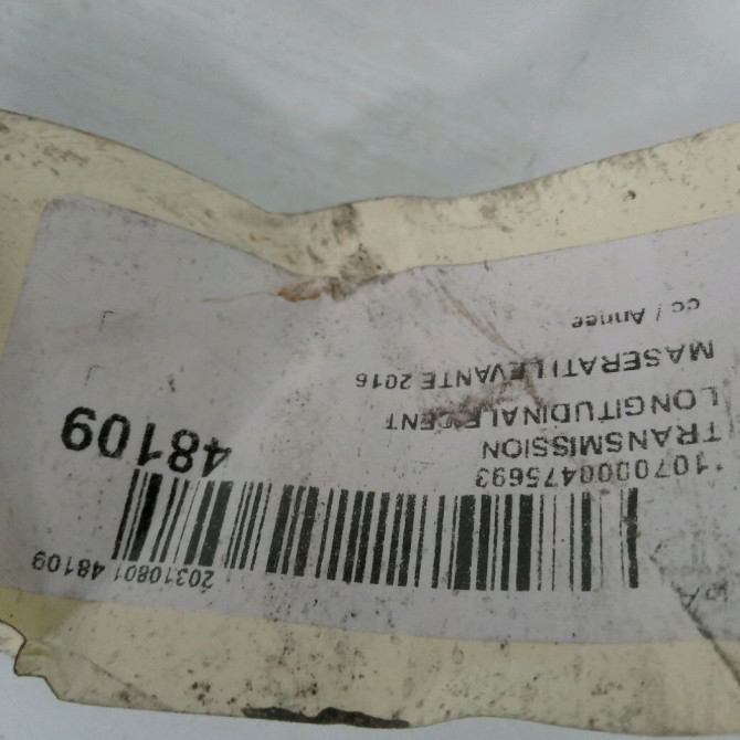 Transmission longitudinale cent occasion MASERATI LEVANTE 2