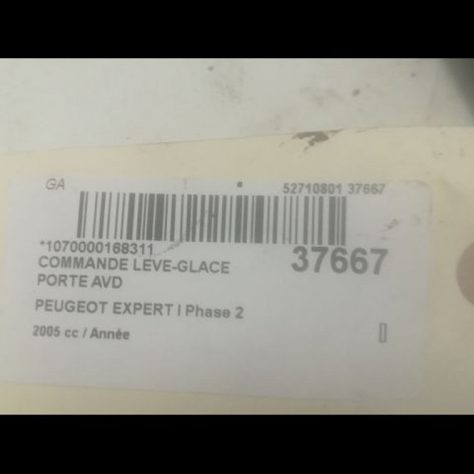 Commande lève-glace porte avant droite occasion PEUGEOT EXPERT I Phase 2 01-2004->12-2006 3
