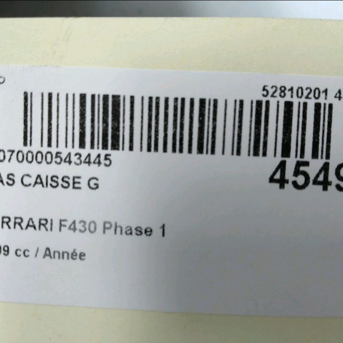 Bas caisse g occasion FERRARI 4