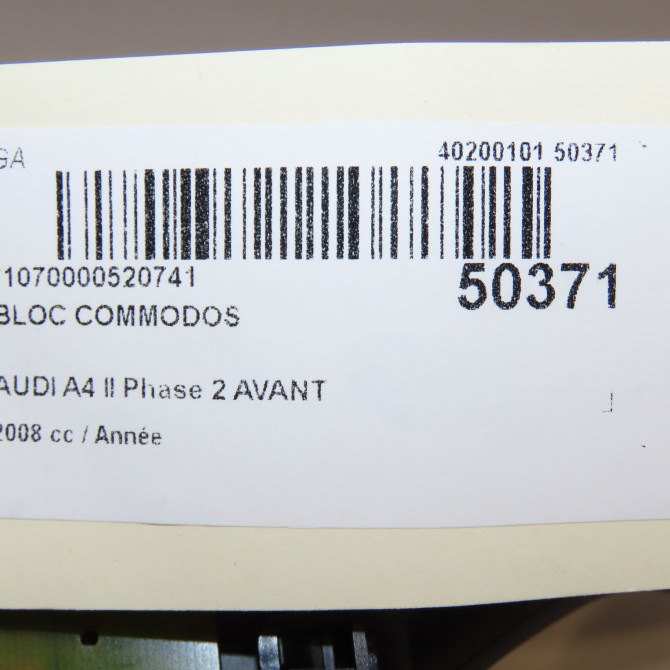 Bloc commodos occasion AUDI A4 II Phase 2 AVANT 09-2004->04-2008 8K0953502A4PK 5