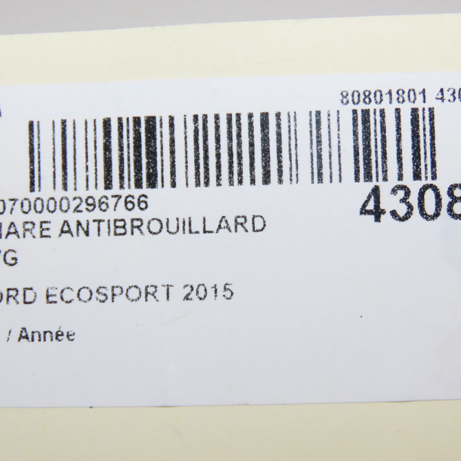 Phare antibrouillard avant gauche occasion FORD ECOSPORT 5