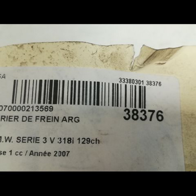 Etrier de frein arrière gauche occasion B.M.W. SERIE 3 V Phase 1 03-2005->09-2008 318i 129ch 34216776377 3