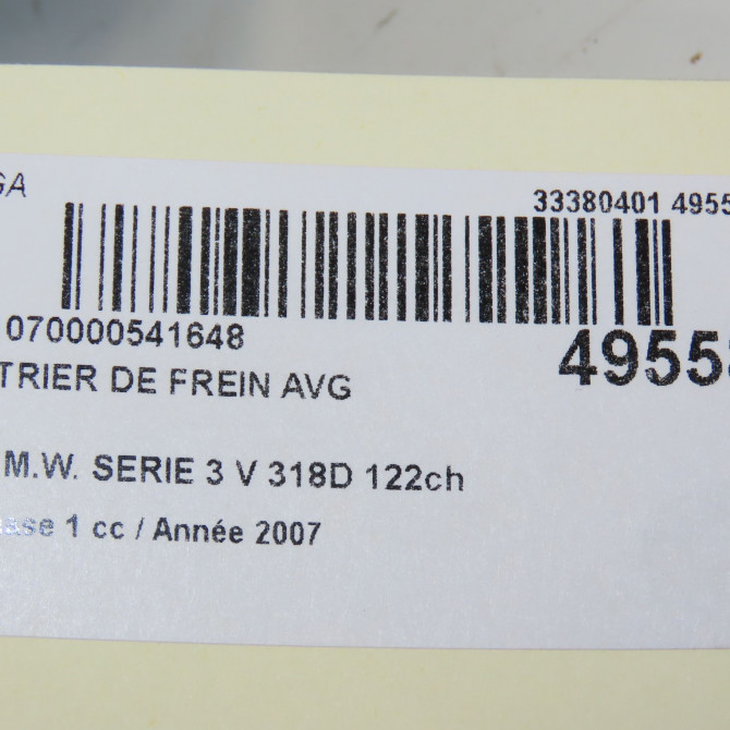 Etrier de frein avant gauche occasion B.M.W. SERIE 3 V Phase 1 03-2005->09-2008 318D 122ch 34116769091 6
