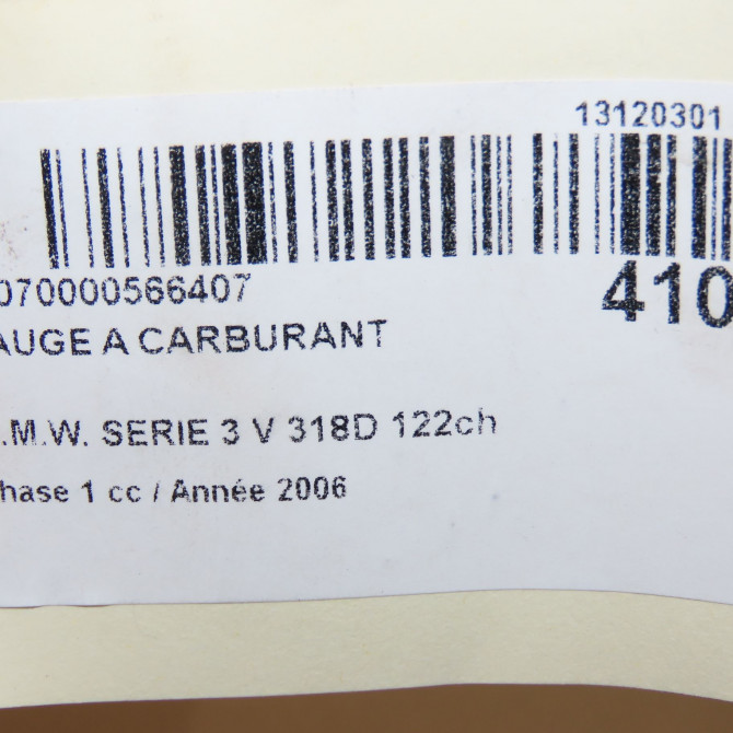 Jauge a carburant occasion B.M.W. SERIE 3 V Phase 1 03-2005->09-2008 318D 122ch 5
