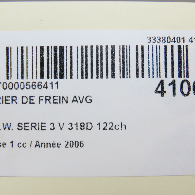 Etrier de frein avant gauche occasion B.M.W. SERIE 3 V Phase 1 03-2005->09-2008 318D 122ch 34116769091 7