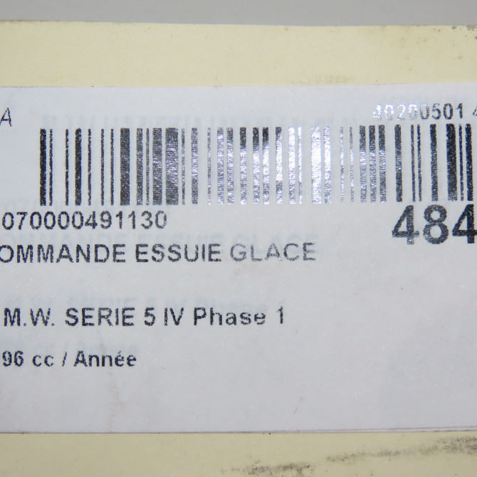 Commande essuie glace occasion B.M.W. SERIE 5 IV Phase 1 12-1995->07-2000 61318352171 5