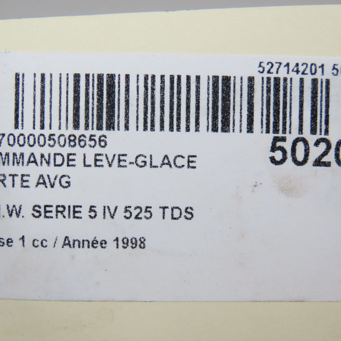 Commande lève-glace porte avant gauche occasion B.M.W. SERIE 5 IV Phase 1 12-1995->07-2000 525 TDS 61319362769 6