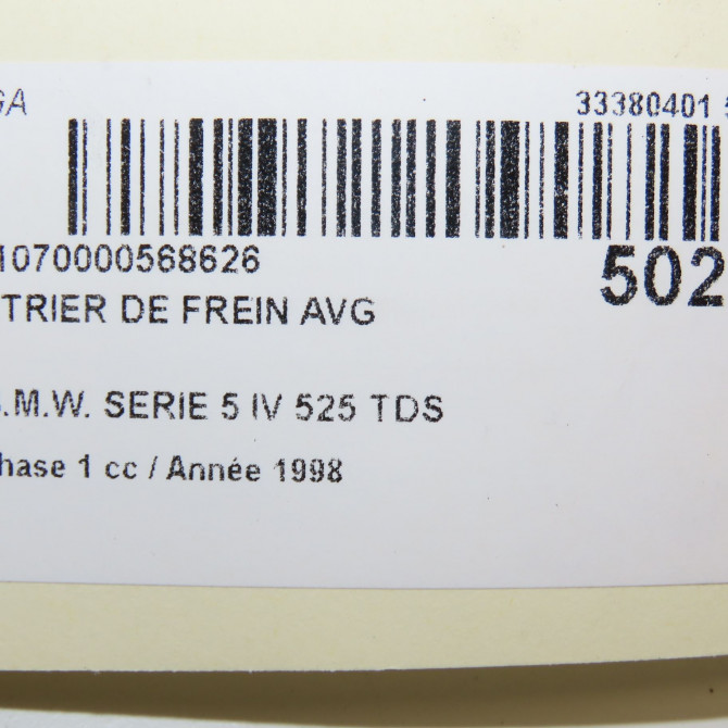 Etrier de frein avant gauche occasion B.M.W. SERIE 5 IV Phase 1 12-1995->07-2000 525 TDS 34111163385 6