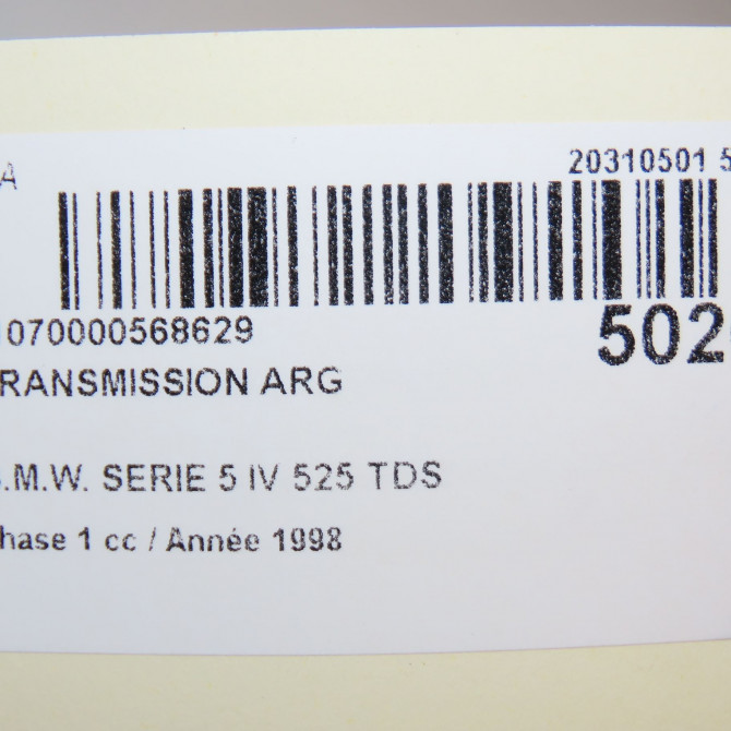 Transmission arrière gauche occasion B.M.W. SERIE 5 IV Phase 1 12-1995->07-2000 525 TDS 33201229449 6