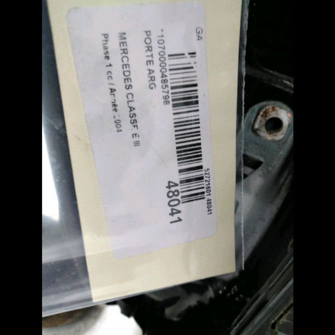 Porte arrière gauche occasion MERCEDES CLASSE E III Phase 1 03-2002->06-2006 E270 CDI 177ch 211730030528 4