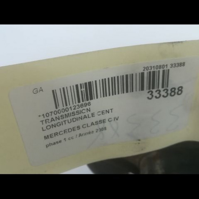 Transmission longitudinale cent occasion MERCEDES CLASSE C IV phase 1 02-2014->... C220 170ch 4