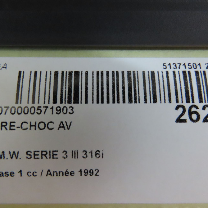 Pare-choc avant occasion B.M.W. SERIE 3 III Phase 1 01-1991->04-1998 316i 7
