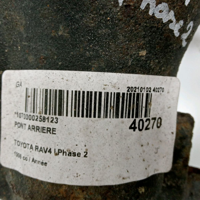 Pont arriere occasion TOYOTA RAV4 I Phase 2 11-1997->07-2000 4111042031 4