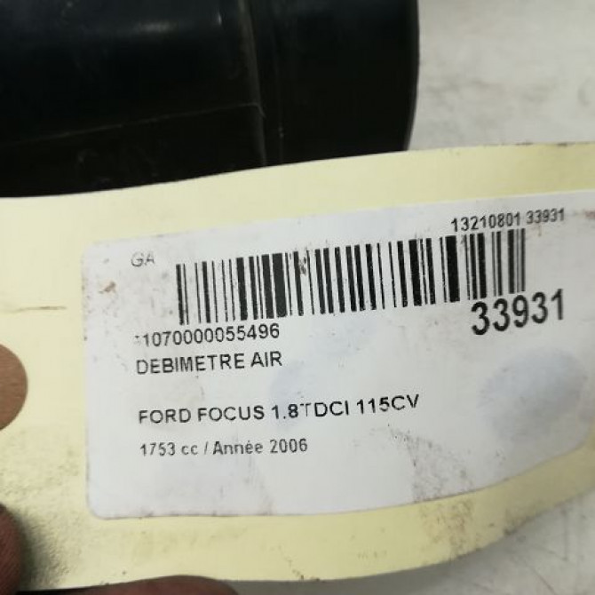Debimetre air occasion FORD FOCUS II Phase 1 09-2004->12-2007 1365122 4