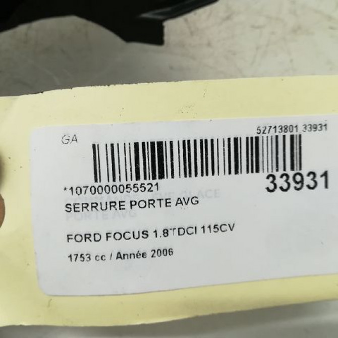 Serrure porte avg occasion FORD FOCUS II Phase 1 09-2004->12-2007 4976083 5