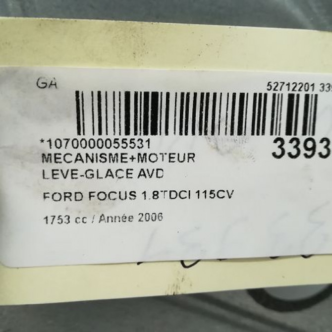 Mecanisme + moteur lève-glace avant droit occasion FORD FOCUS II Phase 1 09-2004->12-2007 1738646 4
