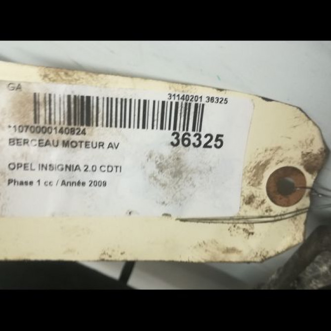 Berceau moteur avant occasion OPEL INSIGNIA Phase 1 01-2009->03-2013 2.0 CDTI 160ch 13321209 3
