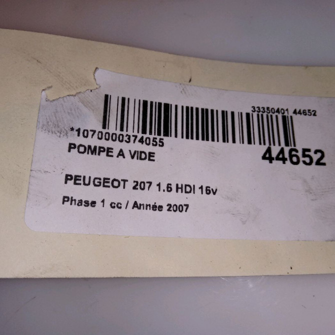 Pompe a vide occasion PEUGEOT 207 Phase 1 04-2006->06-2013 1.6 HDI 16v 110ch 456570 4