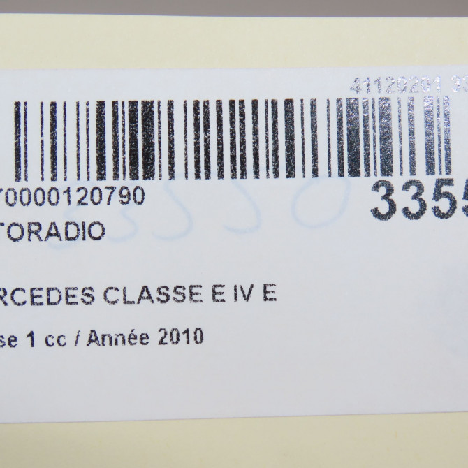 Autoradio occasion MERCEDES CLASSE E IV Phase 1 03-2009->11-2012 E 350 CDI 231ch 2189003307 5