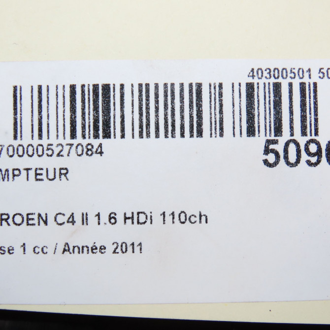 Compteur occasion CITROEN C4 II Phase 1 10-2010->01-2015 1.6 HDi 110ch 9813297080 5
