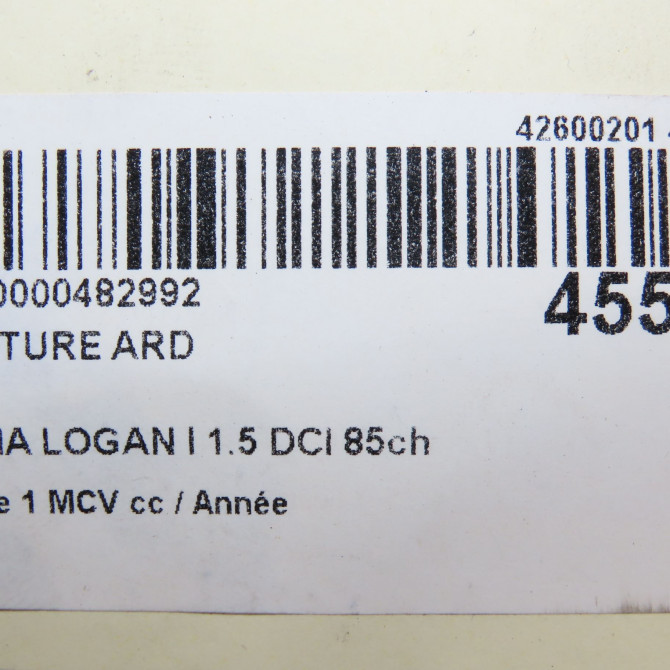 Ceinture arrière droite occasion DACIA LOGAN I Phase 1 MCV 01-2007->10-2008 1.5 DCI 85ch 6001549671 5