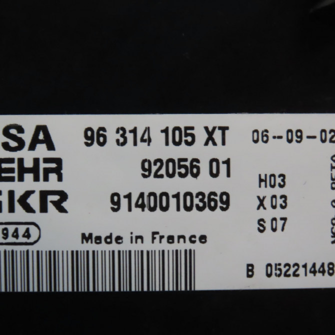 Commande de chauffage occasion CITROEN XSARA PICASSO Phase 1 12-1999->02-2004 2.0 HDi 90ch 6451LT 4