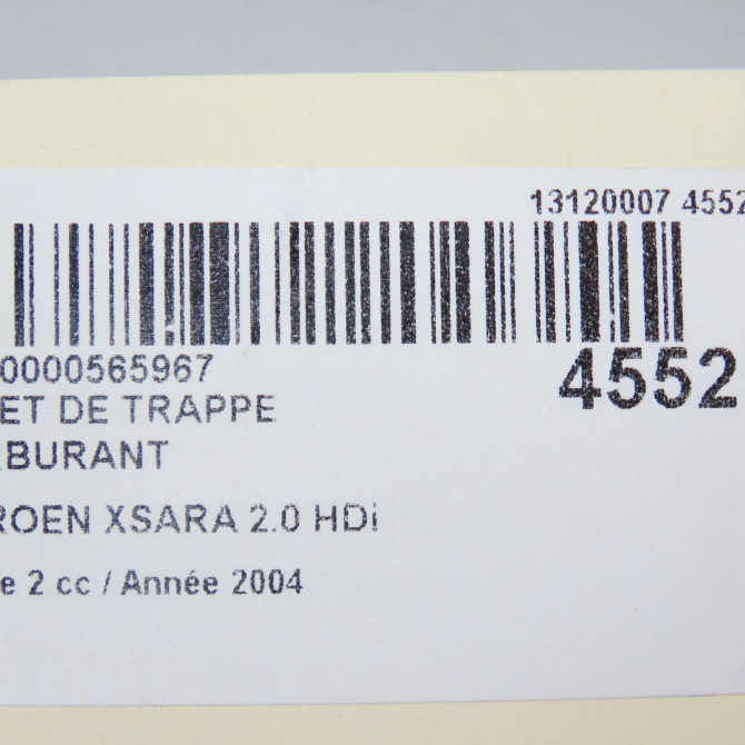 Volet de trappe carburant occasion CITROEN XSARA Phase 2 09-2000->12-2005 2.0 HDi 90ch 151773 4