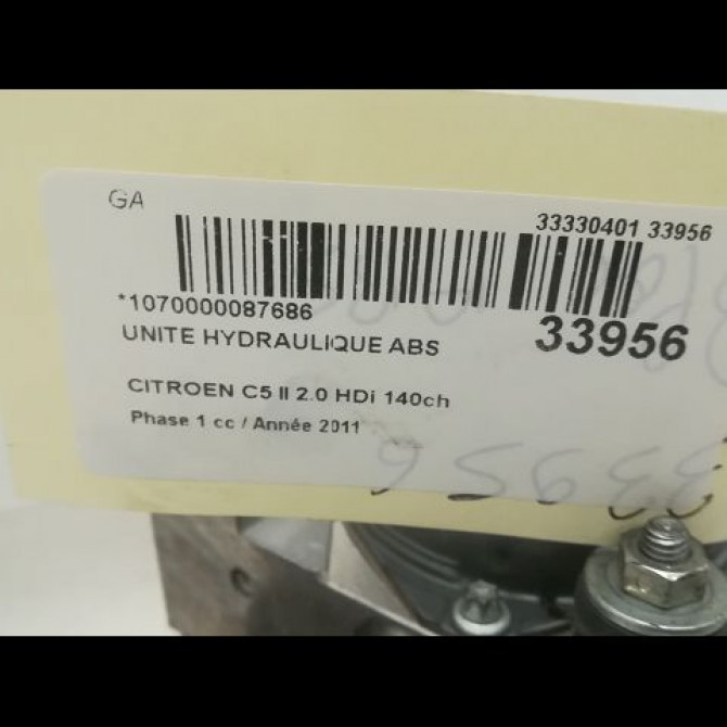 Unité hydraulique ABS occasion CITROEN C5 II Phase 1 04-2008->... 2.0 HDi 140ch 4541RZ 4