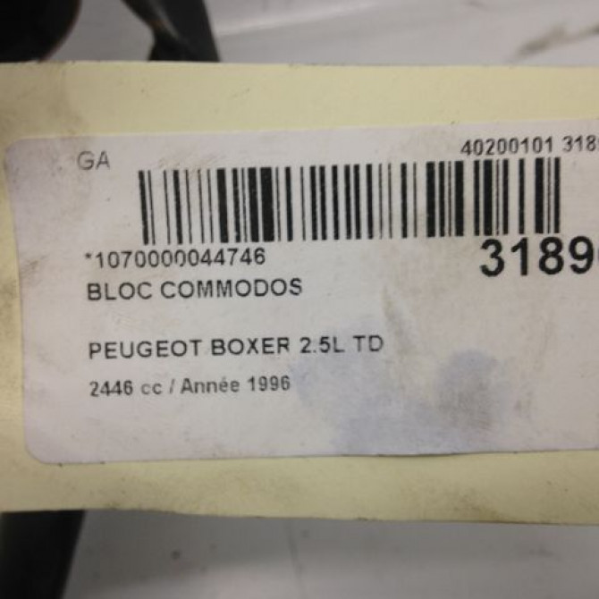 Bloc commodos occasion PEUGEOT BOXER I Phase 1 07-1994->02-2002 625384 5