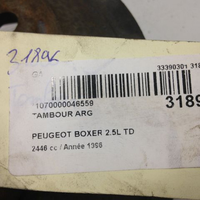 Tambour arrière gauche occasion PEUGEOT BOXER I Phase 1 07-1994->02-2002 424738 4