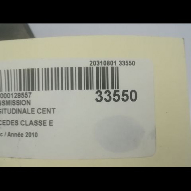 Transmission longitudinale cent occasion MERCEDES CLASSE E IV Phase 1 03-2009->11-2012 E 350 CDI 231ch 5