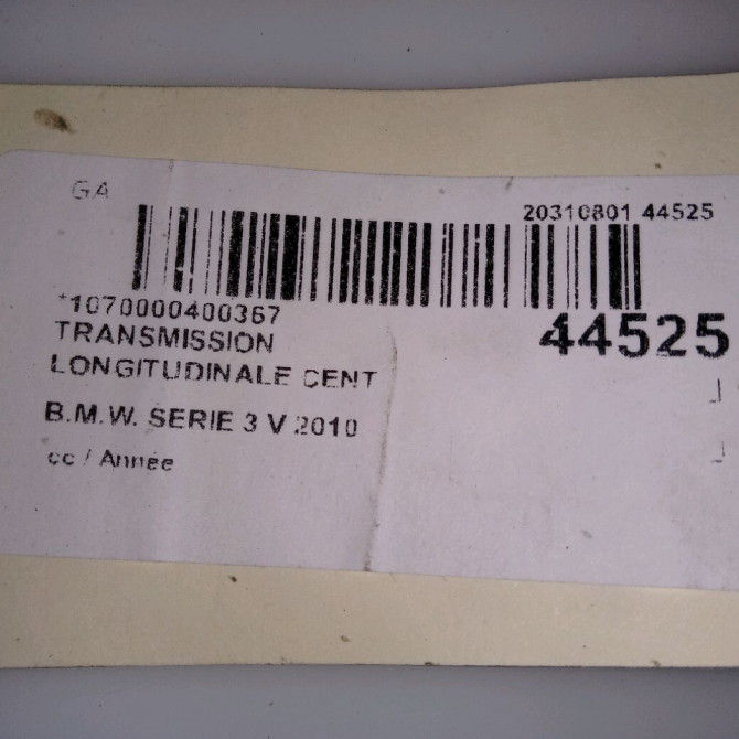Transmission longitudinale cent occasion B.M.W. SERIE 3 V 3