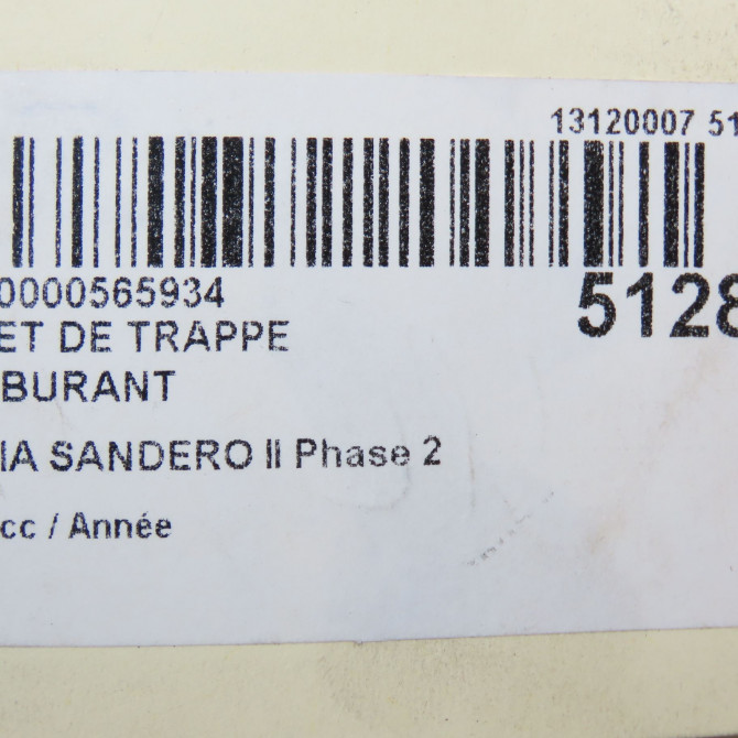 Volet de trappe carburant occasion DACIA SANDERO II Phase 2 02-2017->... 788301872R 4