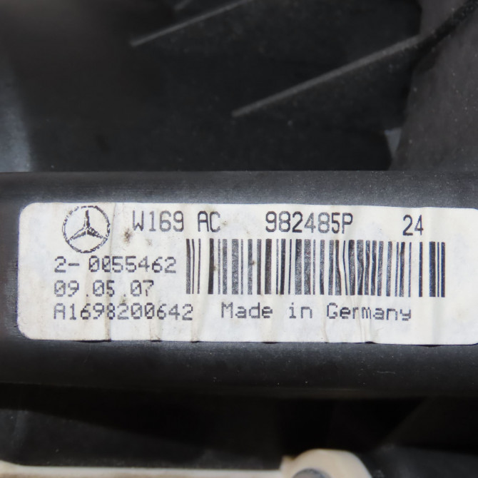 Ventilateur de chauffage occasion MERCEDES CLASSE A II Phase 1 12-2004->04-2008 A170 116ch 1698200642 3