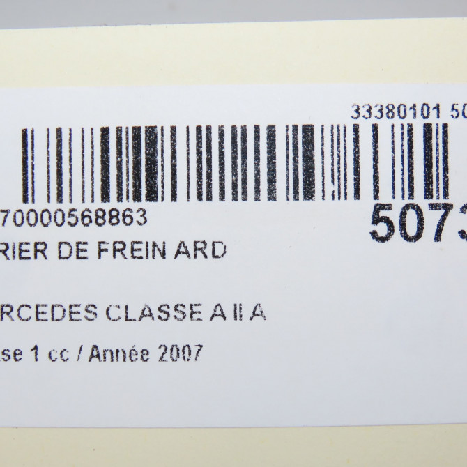 Etrier de frein arrière droit occasion MERCEDES CLASSE A II Phase 1 12-2004->04-2008 A 180 CDI 1694200883 6