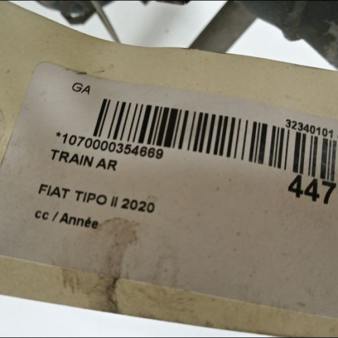Train arrière occasion FIAT TIPO II 52094868 3