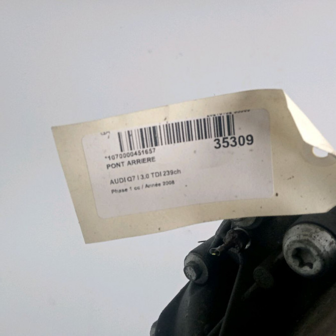 Pont arriere occasion AUDI Q7 I Phase 1 03-2006->04-2009 3.0 TDI 239ch 6