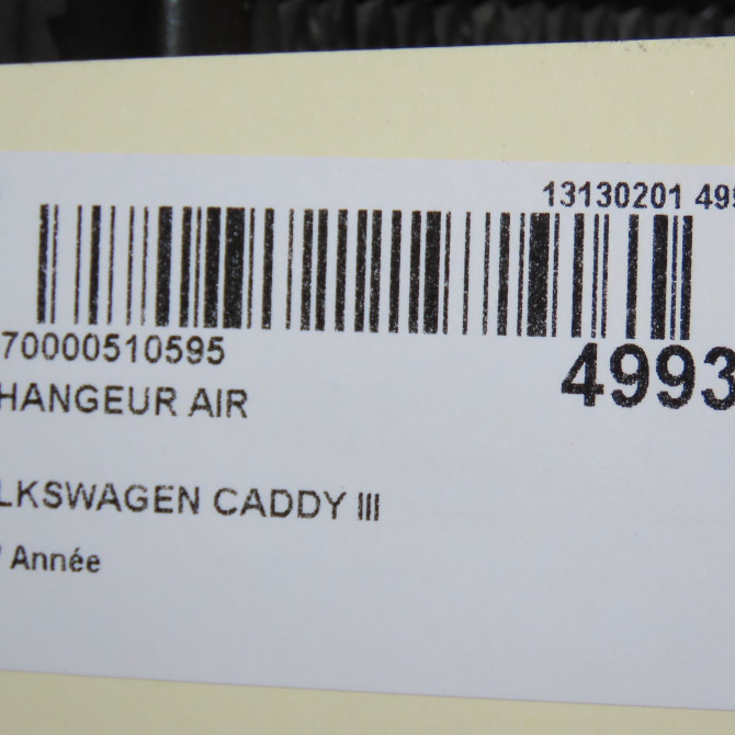 Echangeur air occasion VOLKSWAGEN CADDY III Phase 1 03-2004->07-2010 1.9 TDI 105ch 1K0145803Q 5