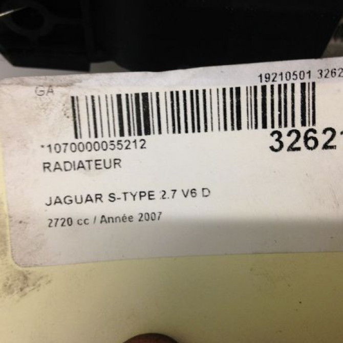 Radiateur occasion JAGUAR S-TYPE Phase 2 01-2002->12-2007 2.7 D 207ch XR856379 3